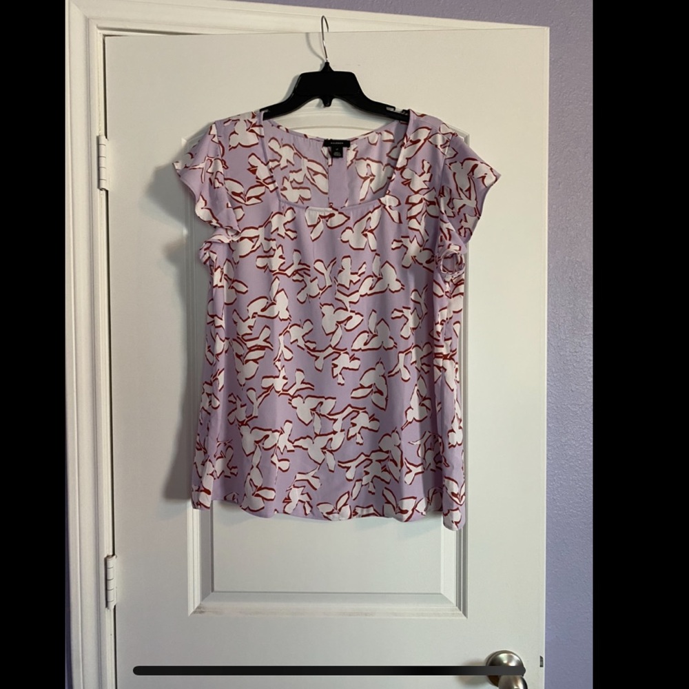 Halogen Square Neck Button Back Blouse, Size XL, EUC